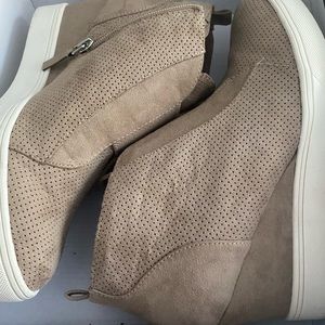 Beige Mia Wedge Bootie-size 9.5